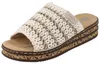 RIEKER Damen Schlupf Pantolette beige Textil - Größe: 38 Produktbild-Vorschau 1