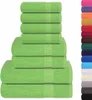 vidaXL 8-tlg. Handtuch-Set FROGN Apfelgrün 360 g/m² Produktbild-Vorschau 1