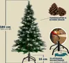 CASARIA® Weihnachtsbaum künstlich 180 cm Schnee-Optik und Produktbild-Vorschau 7