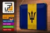 Blechschild Flagge Barbados 30x20cm Flag Barbados Vintage Produktbild-Vorschau 3