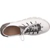 Gemini Damen Sneaker Leder Cutouts sportliche Schnürschuhe Produktbild-Vorschau 22