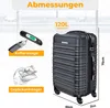 KESSER® Reisekoffer Hartschalen Koffer mit Zahlenschloss, Produktbild-Vorschau 2