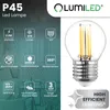 LUMILED LED 6er Set Golfball Lampe P45 E27 Ultraeffizient  Produktbild-Vorschau 2