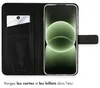 Etui Selencia z prawdziwej skóry na OnePlus 15R – czarne Podgląd zdjęcia produktu 3