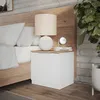 Nočný stolík Vicco Betti Biela/Sonoma 50 x 50 cm s 1 Náhľad obrázku produktu 4
