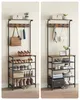 Two side-by-side images of a hallway storage unit. Náhled obrázku produktu