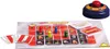 A board game with game pieces, cards, and a timer. Produktbild-Vorschau