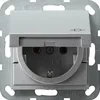 GIRA 045426, CEE 7/3, Aluminium, IP44, 250 V, 16 A Produktbild-Vorschau 1