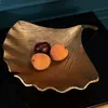 riess-ambiente Dekorative Schale GINKGO 45cm gold Metall Produktbild-Vorschau 1