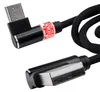 USB-A auf USB-C Kabel Winkelstecker 90 Grad Nylon 1m Produktbild-Vorschau 6