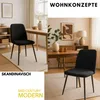 Albatros BONO Stoffstuhl Schwarz– 2er-Set Esszimmerstühle Produktbild-Vorschau 6