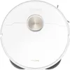 Top-down view of a white robot vacuum cleaner. Náhled obrázku produktu