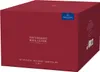 A red box with product information and a brand logo. Produktbild-Vorschau