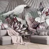 Heilige Lotos Blumen Fans FOTOTAPETE 368x254 cm VLIES Produktbild-Vorschau 2