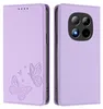 Lederhülle für Xiaomi Redmi Note 15 Pro 5G, Schmetterling Produktbild-Vorschau 1