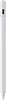 A silver stylus pen with a black tip is shown against a white background. Produktbild-Vorschau