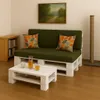 Palettenkissen-Set 120×80 x 120×40 cm Grün – Sitz- und Produktbild-Vorschau 7