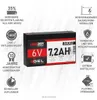 Langzeit Akku 6V 7,2Ah Batterie Blei Gel Kinderauto PEG Produktbild-Vorschau 2
