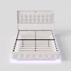 Lit rembourré UnboxG 160 x 200 cm en velours avec éclairage Voir les images du produit 8