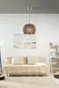 Opviq, Koce, lampadario, marrone, CORPO IN LEGNO, 20 x 20 x Anteprima dell’immagine prodotto 1