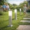 MasterLED Außenleuchte E27 IP44 Pollerleuchte 45cm Silber Produktbild-Vorschau 2