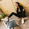 Urban Classics Donna - Leggings TECH MESH Schwarz - M Anteprima dell’immagine prodotto 7