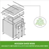 Abri de jardin en bois - Abri de jardin en bois - Abri de Voir les images du produit 8