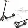 A product image showing a scooter in its unfolded and folded states, with text indicating it folds in 2 seconds. Náhled obrázku produktu