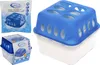 A collage of product images showing a humidity absorber in its packaging and box, and a standalone product. Podgląd zdjęcia produktu