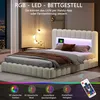 Postel s pružinovou základnou INONEFT, 140x200 cm, s LED Náhled obrázku produktu 2