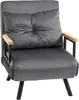 HOMCOM Fauteuil-lit, canapé individuel avec fonction lit, Voir les images du produit 1