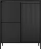 BETTSO Kommode SENSO 103x123 cm Schwarz – Hohe Kommode mit Produktbild-Vorschau 3