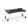 Relaxdays Laptoptisch für Bett & Couch, H x B x T: 26 x 63 Produktbild-Vorschau 4