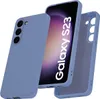 A phone case and a smartphone are displayed together. Produktbild-Vorschau