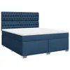 Eleganten-Stil Boxspringbett mit Matratze Blau 180x200 cm Produktbild-Vorschau 4