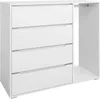 Kinderkleiderschrank Vicco Ruben Weiß 120 x 101.9 cm mit 4 Produktbild-Vorschau 1