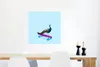 MuchoWow® Poster Pfau - Blau - Skateboard - Tiere - Lustig Produktbild-Vorschau 5