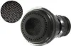 A close-up of a faucet aerator with a magnified view of the mesh screen. Produktbild-Vorschau