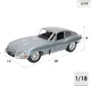 Jaguar E Coupé 1961 Silberblau 1:18 BBURAGO Produktbild-Vorschau 2