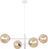 Lampe à suspendre Vicenza blanc-doré 4 flammes avec Voir les images du produit 1