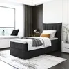 Boxspringbett LUNA MINI OHNE TOPPER , Einzelbett, Stauraum, Produktbild-Vorschau 1