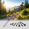 Set di 2 bastoncini da nordic walking in alluminio viola Anteprima dell’immagine prodotto 1