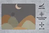 MuchoWow® Mauspad Mousepad Berg - Baum - Mond - Pastell Produktbild-Vorschau 2