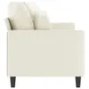 Design Möbel 2-Sitzer-Sofa Creme 140 cm Samt - 2024 Neu Produktbild-Vorschau 4