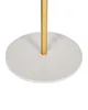 The base of a gold-colored pole is shown emerging from a white, marble-patterned circular base. Náhled obrázku produktu
