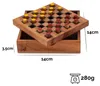 Dáma - dřevěná strategická hra se žlutou a červenou dámou Náhled obrázku produktu 6