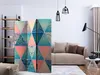 3-teiliger Doppelseitiger Vlies Paravent - Oriental Produktbild-Vorschau 2