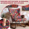HomeMiYN Fauteuil à bascule, structure métallique, socle en Voir les images du produit 5