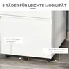 Vinsetto Aktenschrank Büroschrank mit Rädern Bürocontainer Produktbild-Vorschau 5
