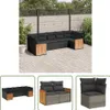 The Living Store 7-tlg. Garten-Sofagarnitur mit Kissen Produktbild-Vorschau 1